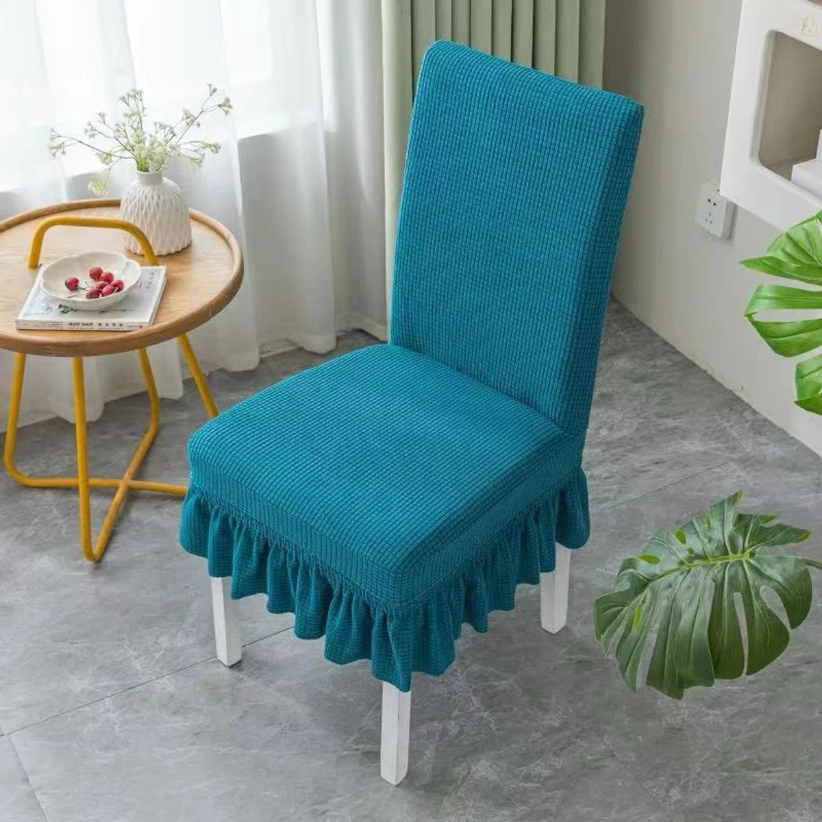 Solid Color Chair Covers for Dining Room Seat