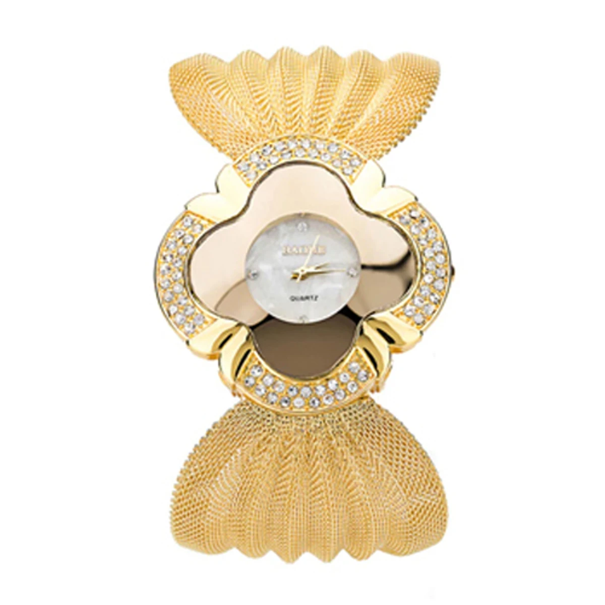 ELEGANT BUTTERFLY GOLD & SILVER WATCH