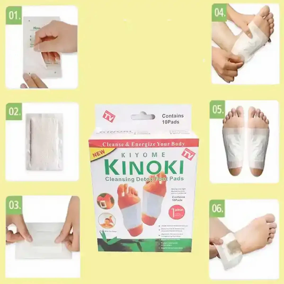 KINOKI DETOX FOOT PAD 10 PICAS